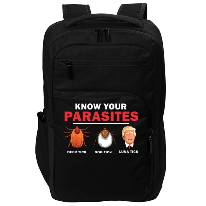 Retro Know Your Parasites Luna Tick Anti Trump 45 Gift Impact Tech Backpack