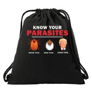 Retro Know Your Parasites Luna Tick Anti Trump 45 Gift Drawstring Bag