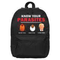 Retro Know Your Parasites Luna Tick Anti Trump 45 Gift 16 in Basic Backpack