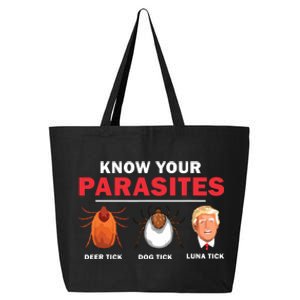 Retro Know Your Parasites Luna Tick Anti Trump 45 Gift 25L Jumbo Tote