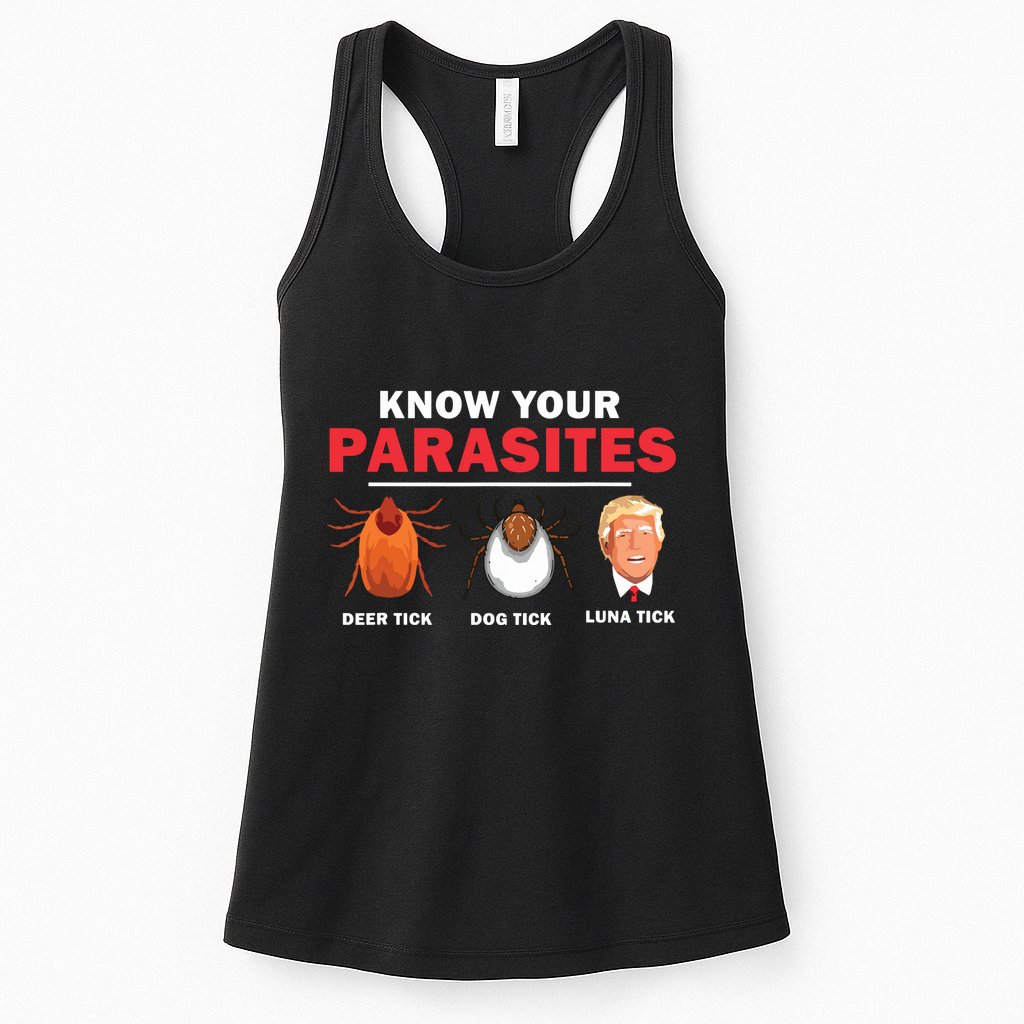 Retro Know Your Parasites Luna Tick Anti Trump 45 Gift Womens Tank Top