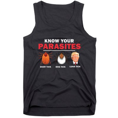 Retro Know Your Parasites Luna Tick Anti Trump 45 Gift Tank Top