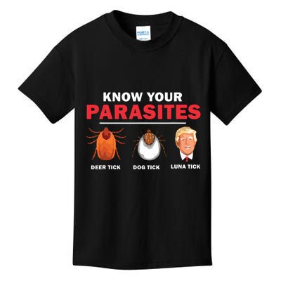 Retro Know Your Parasites Luna Tick Anti Trump 45 Gift Kids T-Shirt