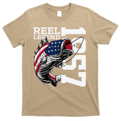 Reel Legend 1957 Fishing 66 Years Angler 66th Birthday T-Shirt