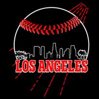 Retro Los Angeles Skyline Baseball Impact Tech Backpack