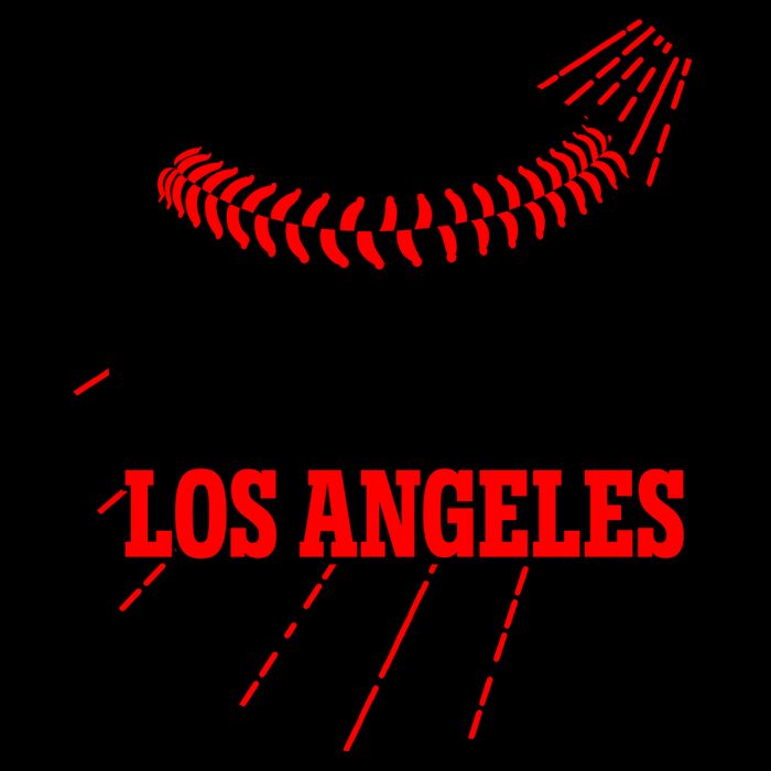 Retro Los Angeles Skyline Baseball Mug