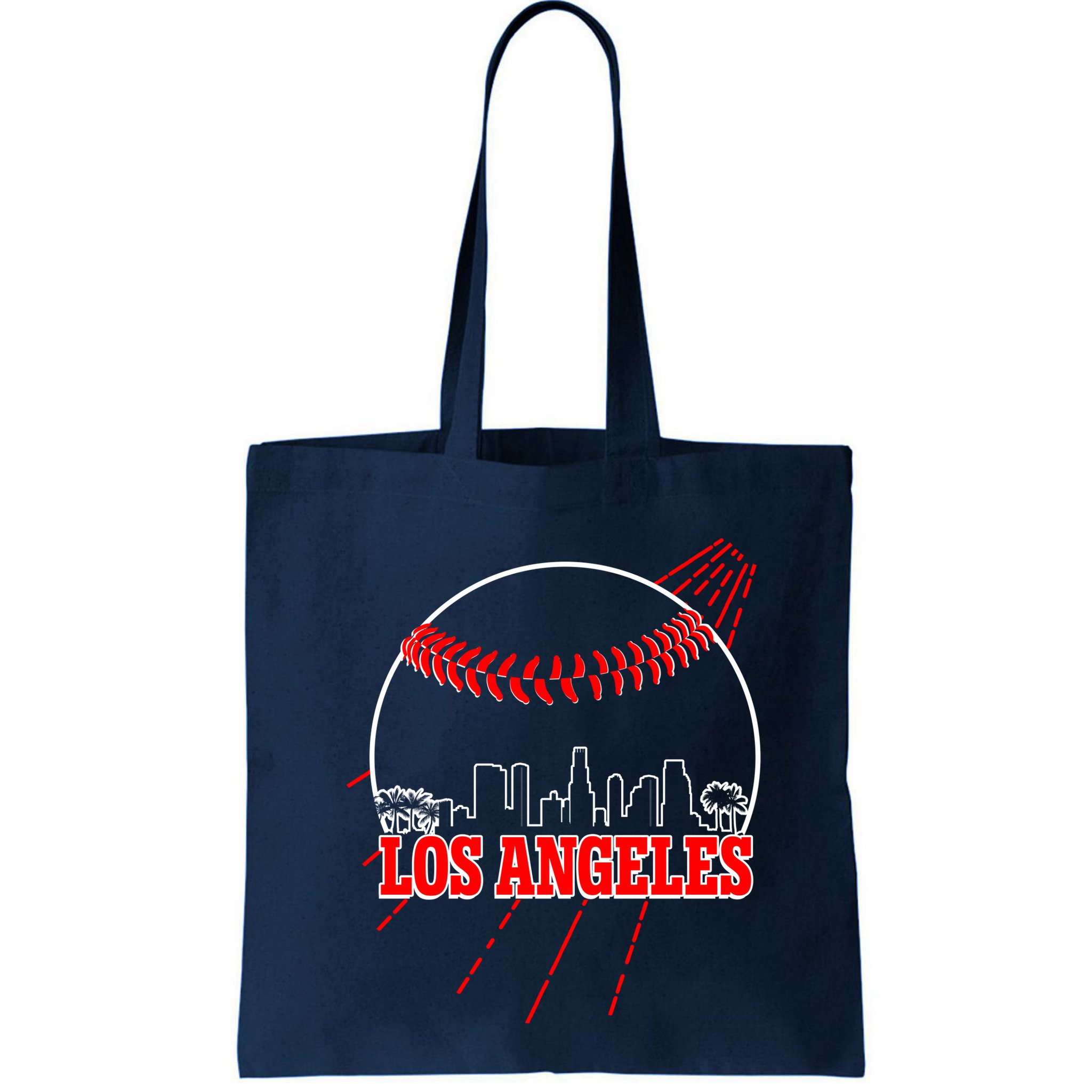 Retro Los Angeles Skyline Baseball Bag