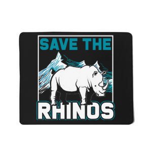 Rhinoceros Lover Africa Animal Just A Who Loves Rhinos Mousepad