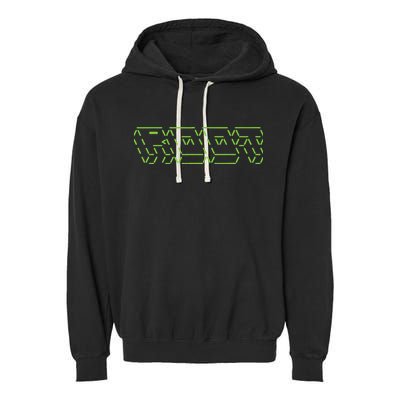 Root Linux ASCII Art Hacker Garment-Dyed Fleece Hoodie
