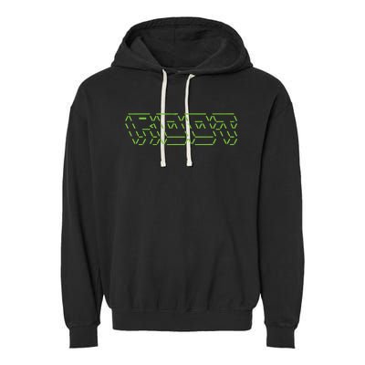 Root Linux ASCII Art Hacker Garment-Dyed Fleece Hoodie