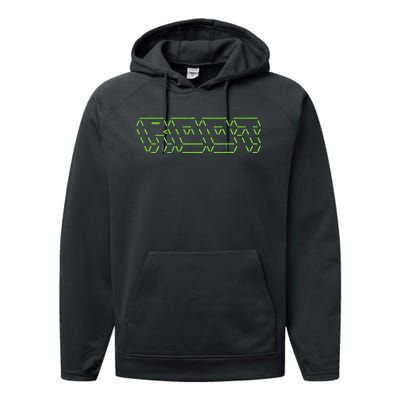 Root Linux ASCII Art Hacker Performance Fleece Hoodie