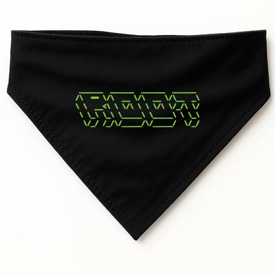 Root Linux ASCII Art Hacker USA-Made Doggie Bandana