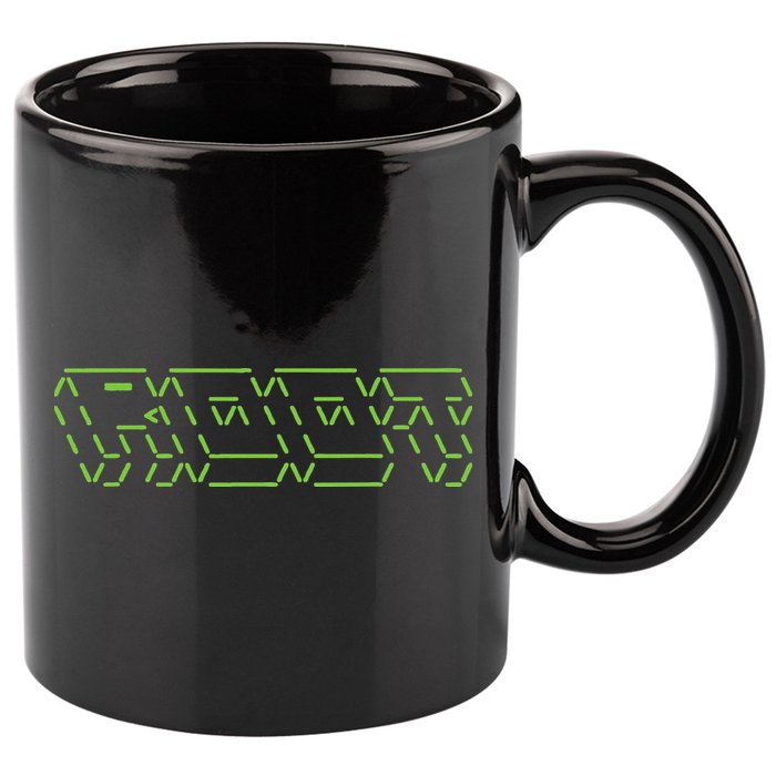 Root Linux ASCII Art Hacker 11oz C Handle Ceramic Mug