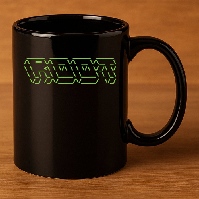 Root Linux ASCII Art Hacker 11oz C Handle Ceramic Mug