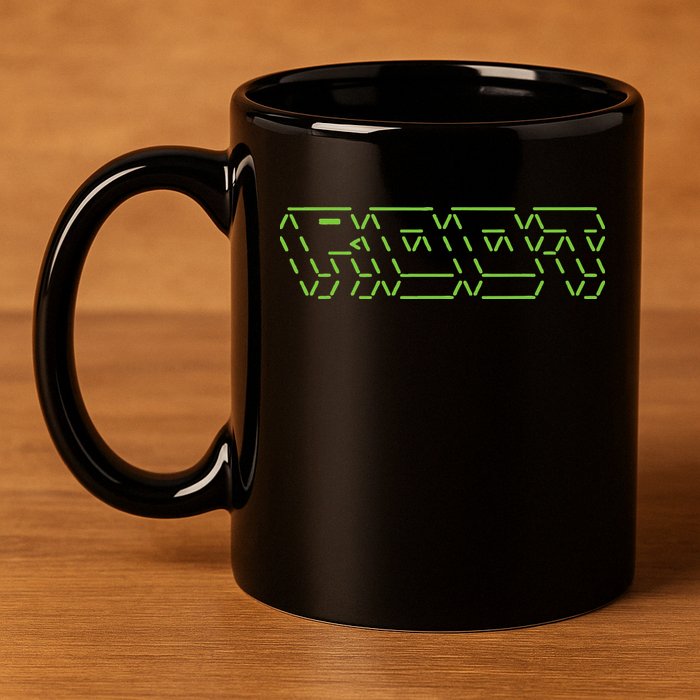 Root Linux ASCII Art Hacker 11oz C Handle Ceramic Mug