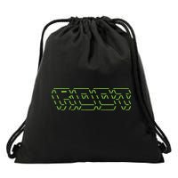 Root Linux ASCII Art Hacker Drawstring Bag