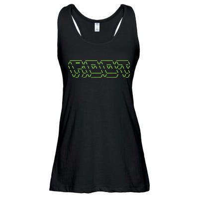 Root Linux ASCII Art Hacker Ladies Essential Flowy Tank