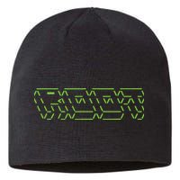 Root Linux ASCII Art Hacker Sustainable Beanie