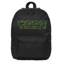 Root Linux ASCII Art Hacker 16 in Basic Backpack