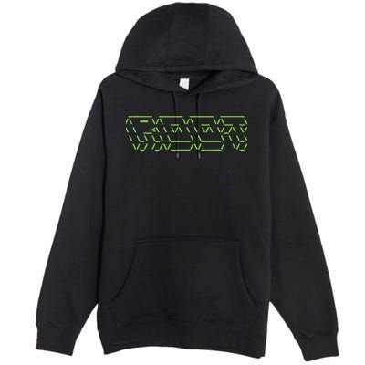 Root Linux ASCII Art Hacker Premium Pullover Hoodie