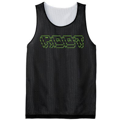 Root Linux ASCII Art Hacker Mesh Reversible Basketball Jersey Tank