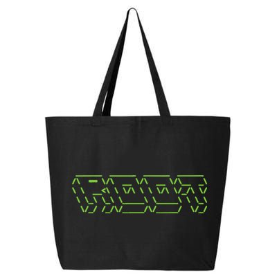 Root Linux ASCII Art Hacker 25L Jumbo Tote