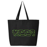 Root Linux ASCII Art Hacker 25L Jumbo Tote