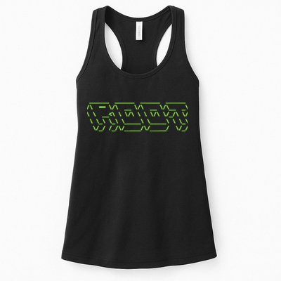 Root Linux ASCII Art Hacker Womens Tank Top