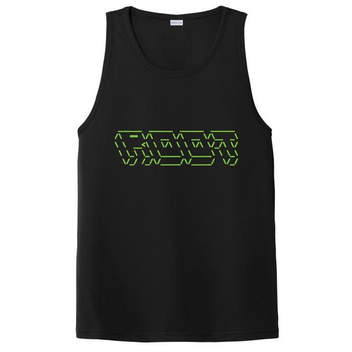 Root Linux ASCII Art Hacker PosiCharge Competitor Tank