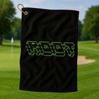 Root Linux ASCII Art Hacker Golf Towel