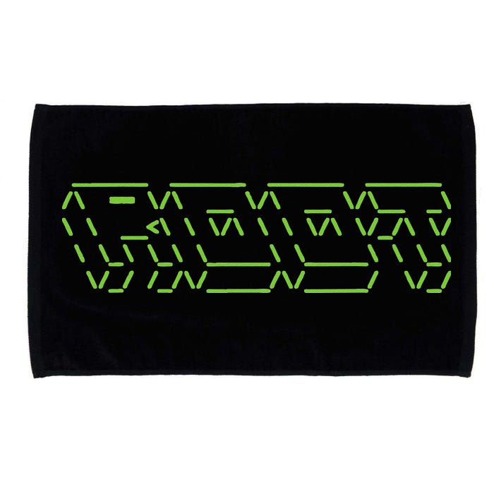 Root Linux ASCII Art Hacker Microfiber Hand Towel