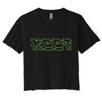 Root Linux ASCII Art Hacker Crop Top
