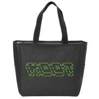 Root Linux ASCII Art Hacker Zip Tote Bag