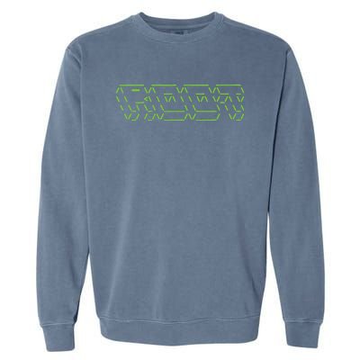 Root Linux ASCII Art Hacker Garment-Dyed Sweatshirt