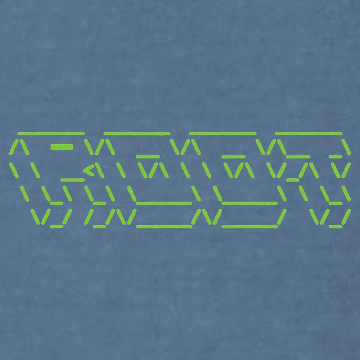Root Linux ASCII Art Hacker Garment-Dyed Sweatshirt
