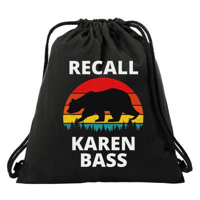 Recall Los Angeles Mayor Karen Bass Recall Karen Bass Drawstring Bag