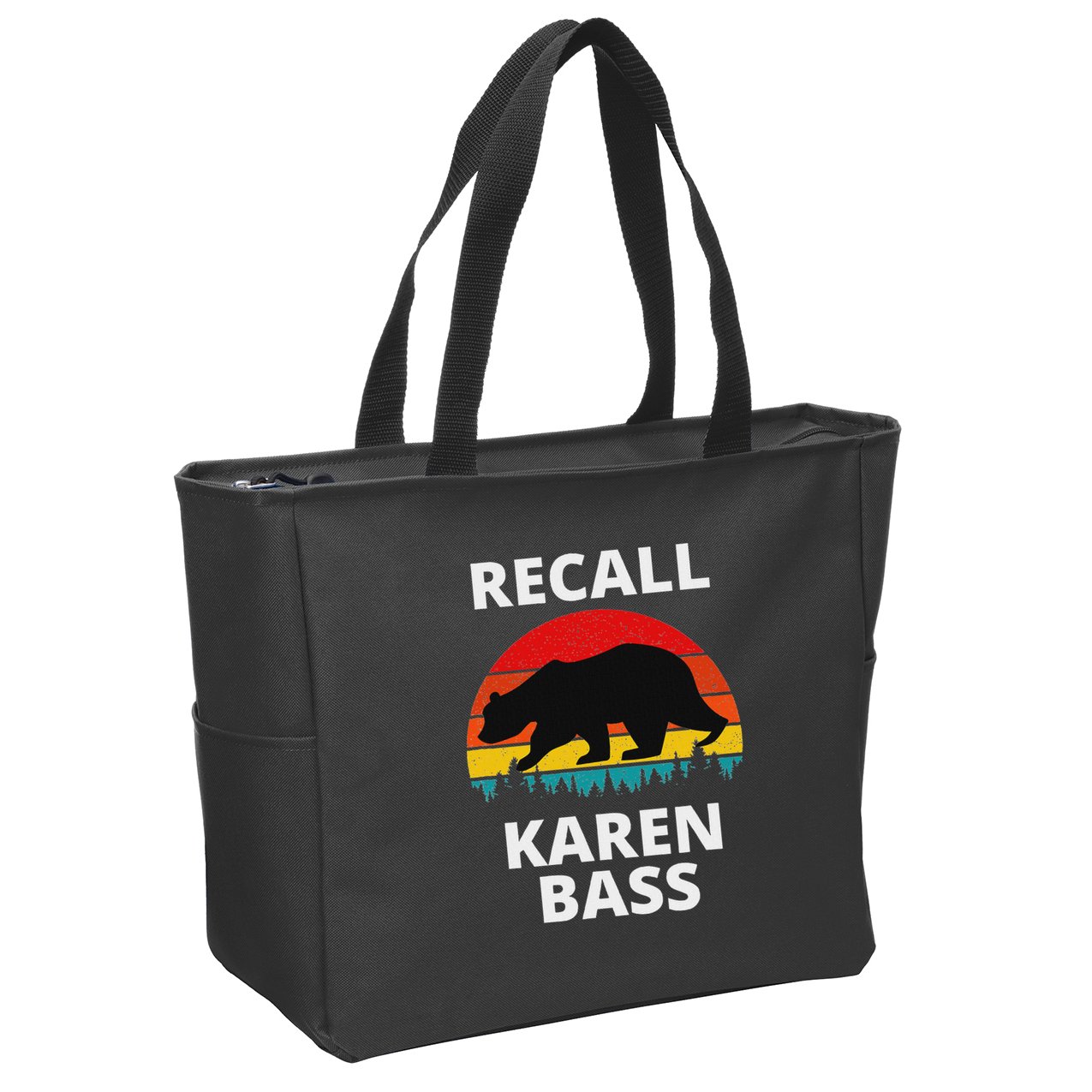 Recall Los Angeles Mayor Karen Bass Recall Karen Bass Zip Tote Bag