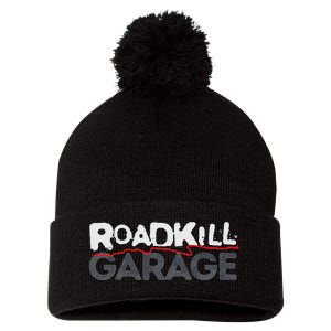 Roadkill Logo Adult Pom Pom 12in Knit Beanie