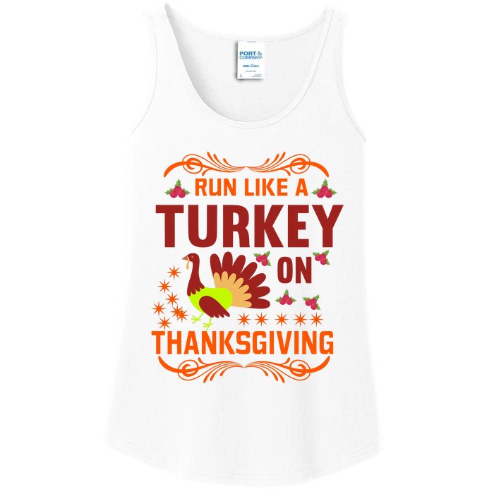 Run Like A Turkey! Turkey Trot 2024 Ladies Essential Tank