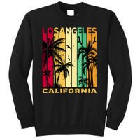 Retro Los Angeles California Palm Tree Stripes Sweatshirt