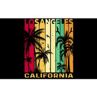 Retro Los Angeles California Palm Tree Stripes Bumper Sticker