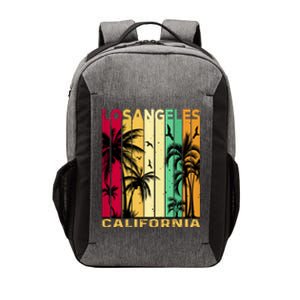 Retro Los Angeles California Palm Tree Stripes Vector Backpack