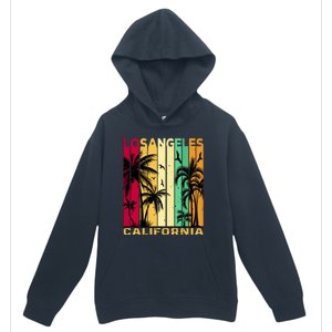 Retro Los Angeles California Palm Tree Stripes Urban Pullover Hoodie