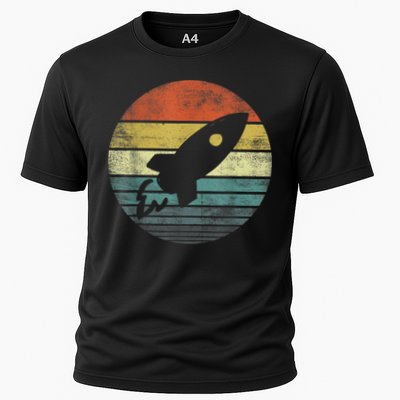 Rocket Launch Astronomy Funny Retro Rocket Space Ship Performance Shirt