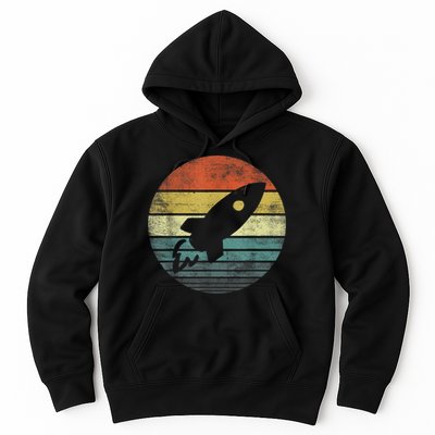 Rocket Launch Astronomy Funny Retro Rocket Space Ship Hoodie