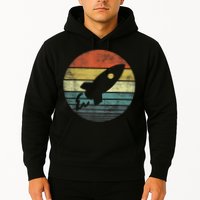 Rocket Launch Astronomy Funny Retro Rocket Space Ship Hoodie