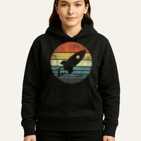 Rocket Launch Astronomy Funny Retro Rocket Space Ship Hoodie