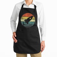 Rocket Launch Astronomy Funny Retro Rocket Space Ship Apron