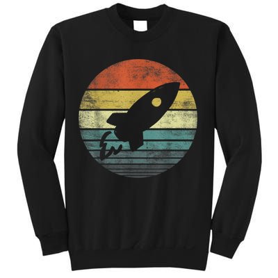 Rocket Launch Astronomy Funny Retro Rocket Space Ship Sweatshirt