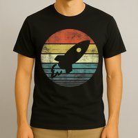 Rocket Launch Astronomy Funny Retro Rocket Space Ship T-Shirt